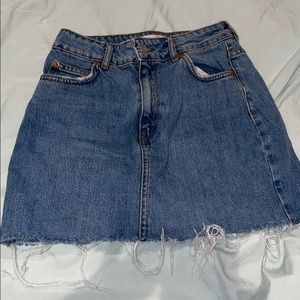 jean skirt TOPSHOP
